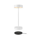 SLV Batteri bordlampe VINOLINA IP54, hvid d�mpbar