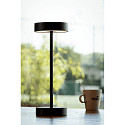 SLV battery table lamp VINOLINA 2-CCT 2-fold, cylindrical, CCT Switch, with touch dimmer, with charging station IP54, black dimmable