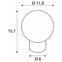 Bordlampe TINY SUN G9 IP20, bronze