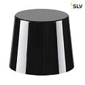 SLV battery table lamp TAHA IP65, black dimmable