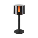 SLV Batteri bordlampe TAHA IP65, sort d�mpbar