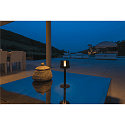SLV Batteri bordlampe TAHA IP65, sort d�mpbar