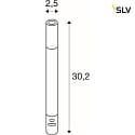 SLV Batteri bordlampe TAHA IP65, sort dmpbar