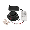 SLV Indbygnings loftlampe NEW TRIA� 68 rund IP20, sort d�mpbar