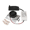 SLV Indbygnings loftlampe NEW TRIA� 68 firkantet IP20, hvid d�mpbar
