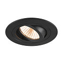 Indbygnings loftlampe NEW TRIA� 75 rund IP20, sort d�mpbar