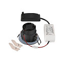 SLV Indbygnings loftlampe NEW TRIA� 68 rund IP20 / IP65, sort d�mpbar