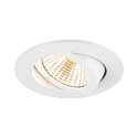 SLV Indbygnings loftlampe NEW TRIA� UNIVERSAL 68 rund IP20, hvid d�mpbar