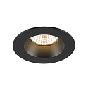 SLV Indbygnings loftlampe NEW TRIA� UNIVERSAL rund IP20 / IP65, sort d�mpbar