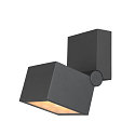SLV Udend�rs wall luminaire S-CUBE firkantet, CCT Switch, vipbar IP65, antracit d�mpbar