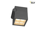 SLV Vg- og Loftlampe S-CUBE IP65, antracit dmpbar