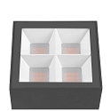 SLV Udend�rs wall luminaire S-CUBE firkantet, CCT Switch, vipbar IP65, antracit d�mpbar
