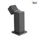 SLV outdoor floor lamp S-CUBE 35 IP65, anthracite dimmable