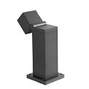 SLV Fatningslampe S-CUBE 35 firkantet, CCT Switch, vipbar IP65, antracit d�mpbar