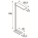 Standerlampe WORKLIGHT PRO IP20, sort d�mpbar
