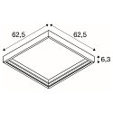 SLV mounting frame PANEL 625 P / 625 V, white, lacquered