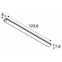 SLV Fugtt�t armatur WATERPROOF V 1200 ON-OFF slagfast, omskiftelig IP66, gr� 