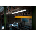 SLV damp-proof luminaire WATERPROOF V 1200 DALI DALI controllable, impact resistant IP66, grey dimmable