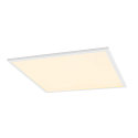Loftlampe PANEL V 600 ON-OFF CCT Switch, UGR < 19, omskiftelig IP54 / IP40, hvid, lakeret 
