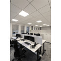 SLV Loftlampe PANEL V 625 DALI DALI styrbar, CCT Switch, UGR < 19 IP54 / IP40, hvid, lakeret d�mpbar