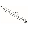 SLV line�rt lampe INDUSTRY BATTEN V 1200 CCT Switch, multipower IP20