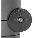 SLV outdoor floor lamp R-CUBE 75 round, CCT Switch, cardanic swivelling IP65, anthracite dimmable