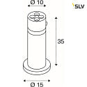 SLV Standerlampe R-CUBE 35 IP65, antracit dmpbar