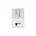 SLV V�g- og Loftlampe SURFACE V 390 CCT Switch, omskiftelig, multipower, buet, kablet gennem IP44, hvid 