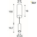 SLV Pendel LALU MIX&MATCH IP20, hvid dmpbar