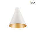 SLV lamp shade LALU CONE 15 MIX&MATCH, gold, white