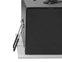 SLV Indbygnings loftlampe KADUX SINGLE firkantet IP20, sort, hvid d�mpbar