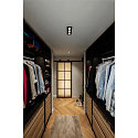 SLV Indbygnings loftlampe KADUX TRIPLE firkantet IP20, sort d�mpbar