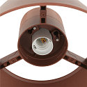 SLV outdoor ceiling luminaire PHOTONI with spacer, conical E27 IP65, rust dimmable