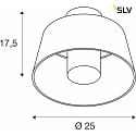 SLV Udendrs loftlampe PHOTONI med afstandsstykke, konisk E27 IP55, rust dmpbar