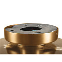 SLV wall and ceiling luminaire PANTILO ROPE 27 cylindrical E27 IP20, gold dimmable