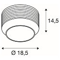 SLV wall and ceiling luminaire PANTILO ROPE 19 cylindrical E27 IP20, gold dimmable
