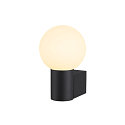 V�glampe VARYT rund E14 IP44, sort