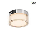 SLV wall and ceiling luminaire CYFT IP44, black dimmable