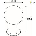 SLV Bordlampe VARYT E14 IP20, chrom