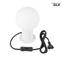 SLV Bordlampe VARYT E14 IP20, hvid