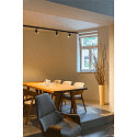 SLV 3-faset spot NOBLO� SPOT rund, kardanisk drejning IP20, sort d�mpbar