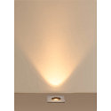 SLV floor recessed luminaire DASAR� S square, swivelling, passable, switchable IP67, stainless steel 