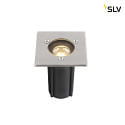SLV Gulvindbygningslampe DASAR S IP67, rustfrit stl