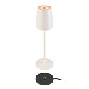 SLV Batteri bordlampe VINOLINA TWO IP65, hvid d�mpbar