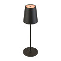 SLV Batteri bordlampe VINOLINA TWO IP65, sort d�mpbar