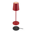 SLV Batteri bordlampe VINOLINA TWO IP65, r�d d�mpbar