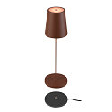 SLV Batteri bordlampe VINOLINA TWO IP65, rust d�mpbar