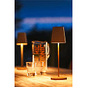 SLV Batteri bordlampe VINOLINA TWO IP65, rust d�mpbar