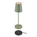 SLV Batteri bordlampe VINOLINA TWO IP65, lime gr�n d�mpbar