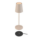 SLV Batteri bordlampe VINOLINA TWO IP65, sandy d�mpbar